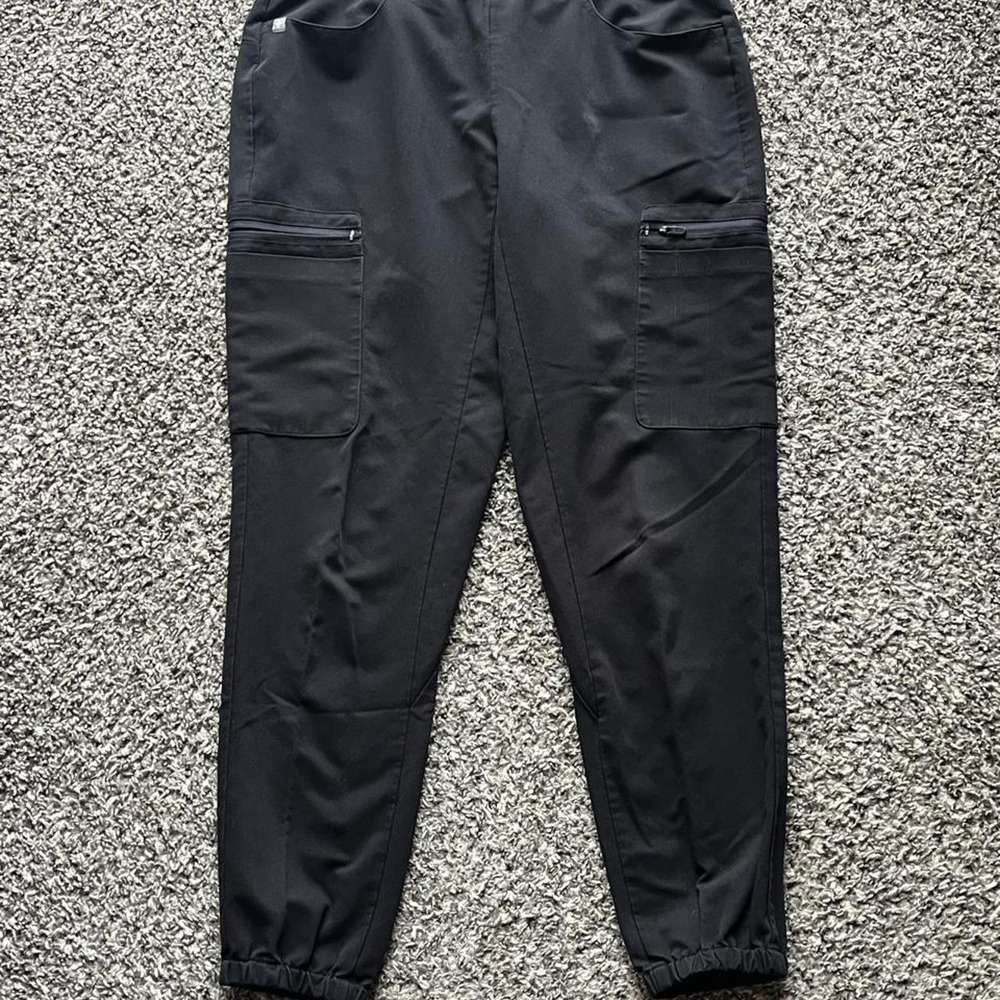 FIGS Technical Collection Black Scrub Jogger Pants W19SW2002 Mens Small